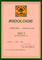 Certifikát Iridológie 2
